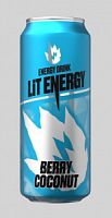 Энергетический напиток LIT ENERGY BERRY COCONUT (Ягоды - Кокос) 0,5л ж/б х 24шт(63уп/пал) ВЛОЖЕНИЕ!