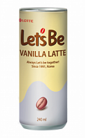 Холодный кофе Lotte "Let`s Be" Vanilla Latte 0,24л*30шт
