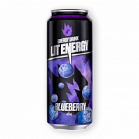 Энергетический напиток LIT ENERGY BLUEBERRY 0,5л ж/б х 12шт