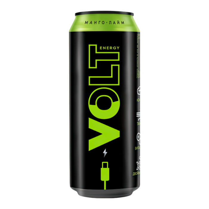 Энергетический напиток VOLT ENERGY Манго-Лайм 0,45л ж/б х 24шт(72уп/пал) штуки