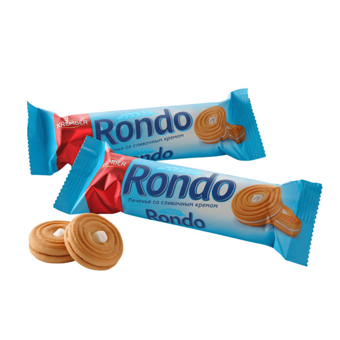 Печенье Rondo Krember с ванильным кремом 70г*35шт(В604)Голубой штуки