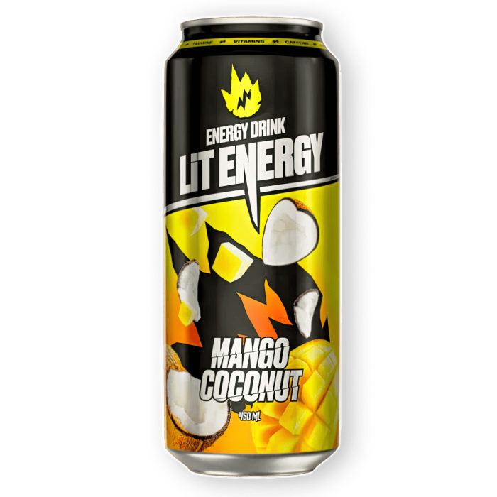 Энергетический напиток LIT ENERGY MANGO COCONUT (Манго-Кокос) 0,5л ж/б х 24шт(63уп/пал) штуки