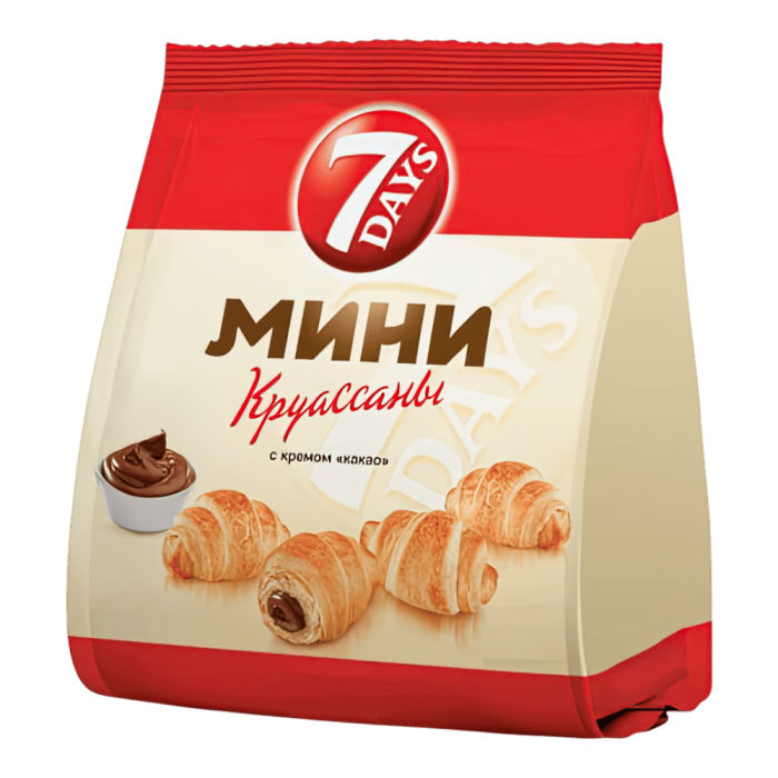 Круассаны Мини 7Dауs Какао 265гр*10шт штуки