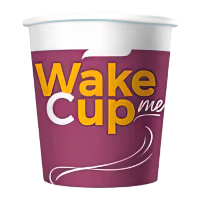 Стакан Бумажный Wake Me Cup НВ62-120 100мл*60шт*42туб D62
