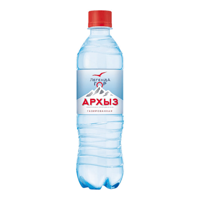 Легенда Гор Архыз  минеральная 0,5л пэт  газ 12 шт(114 уп/пал)