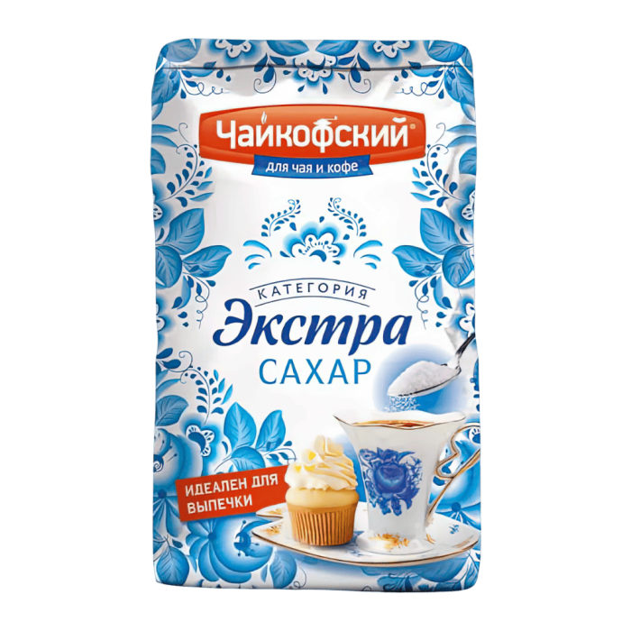 Сахар Чайкофский Экстра белый 0,9 кг( 10шт)