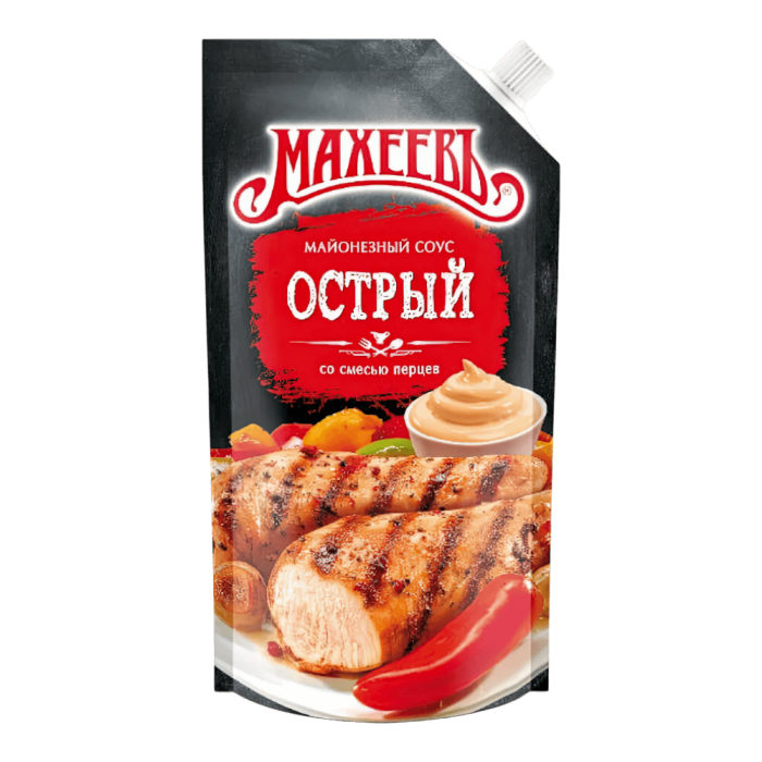 Соус майон. "Махеев" Острый дой-пак 200гр*20шт