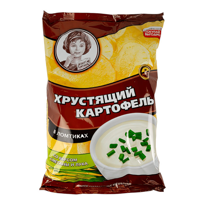 Чипсы Хрустящий картофель сметана/лук 40г*30шт (ВЧ802) штуки