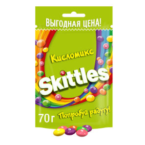 Скитлс Кисломикс (зеленый) 70гр*26шт штуки ВНИМАНИЕ!!!