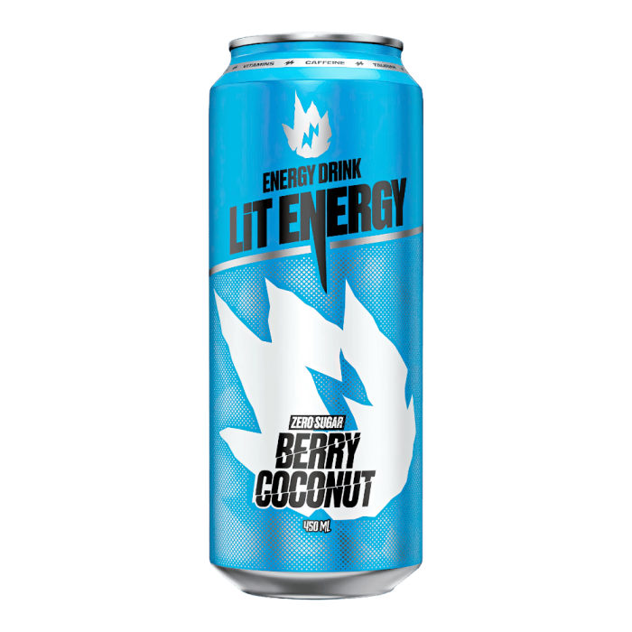 Энергетический напиток LIT ENERGY BERRY COCONUT (Ягоды - Кокос) 0,5л ж/б х 24шт(63уп/пал) штуки