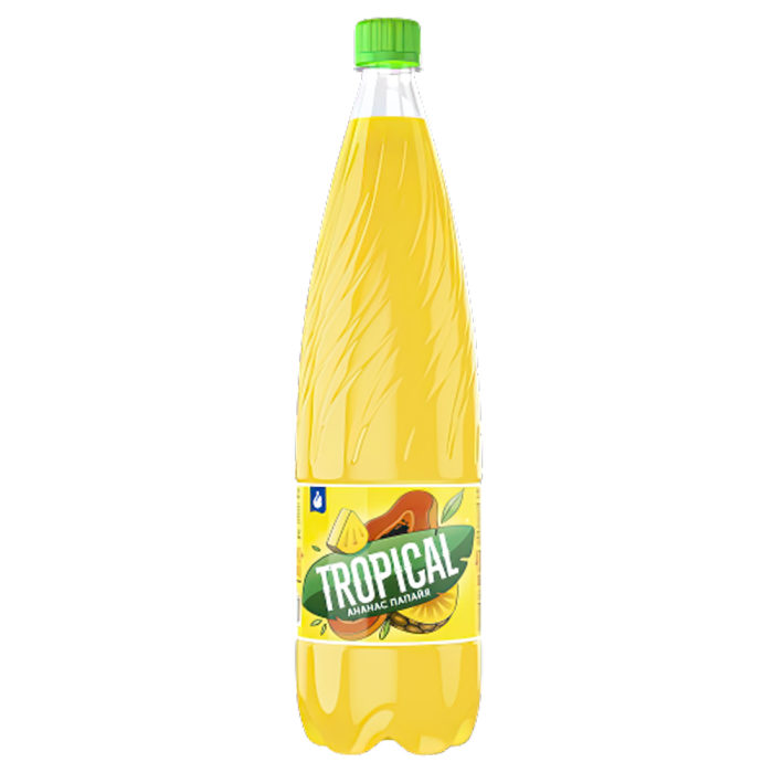 Ниагара. Газ. напиток Niagara Tropical Ананас-папайя (на сахаре) ПЭТ 1,45 х6шт(84уп/пал) штуки