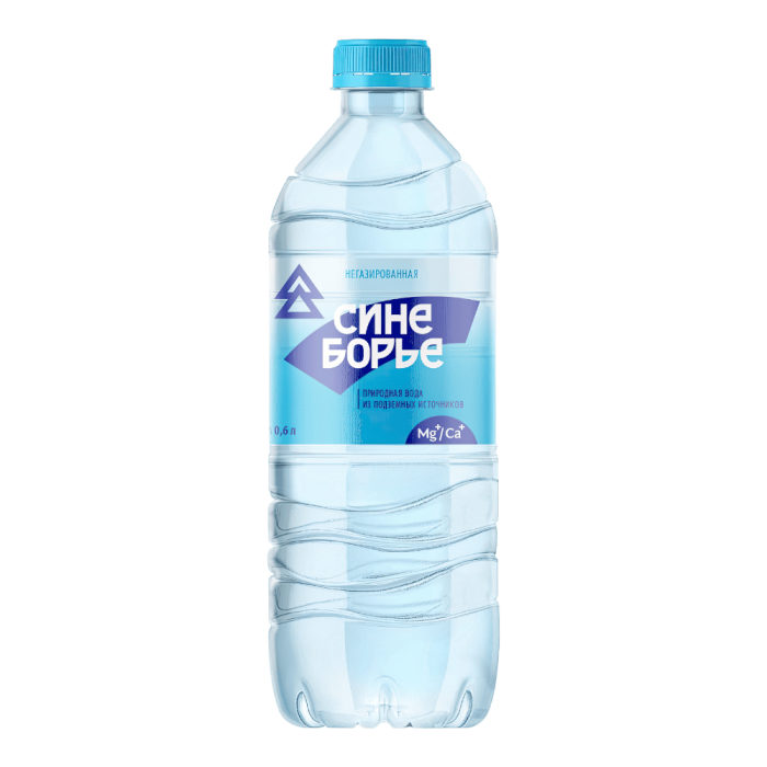 Синеборье. Вода б/газ 0,6л*12шт (90 уп/пал)