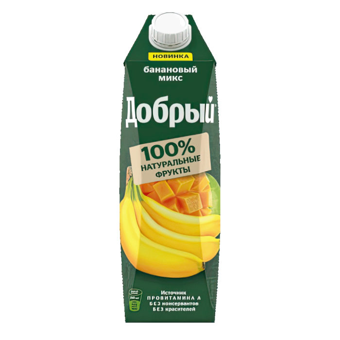 Сок "Добрый" Банановый микс 1л*12шт (60) штуки