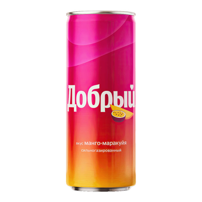 Добрый Манго Маракуйя жб 0,33л*12шт( 180уп/пал) штуки