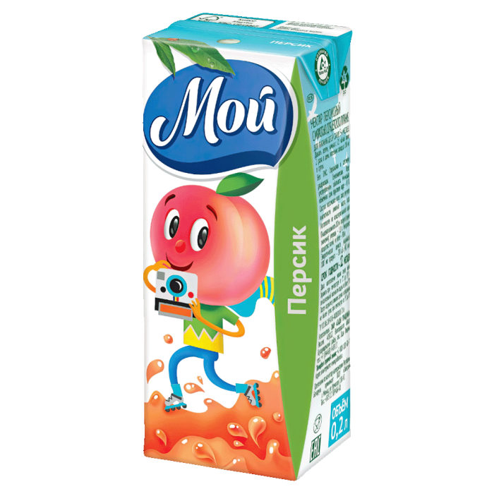 Нектар МОЙ Персик 0.2л.*27шт штуки
