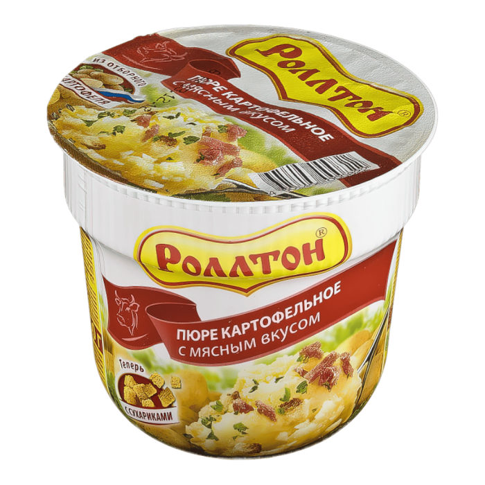 Роллтон-пюре стакан Мясо 40гр*24шт штуки