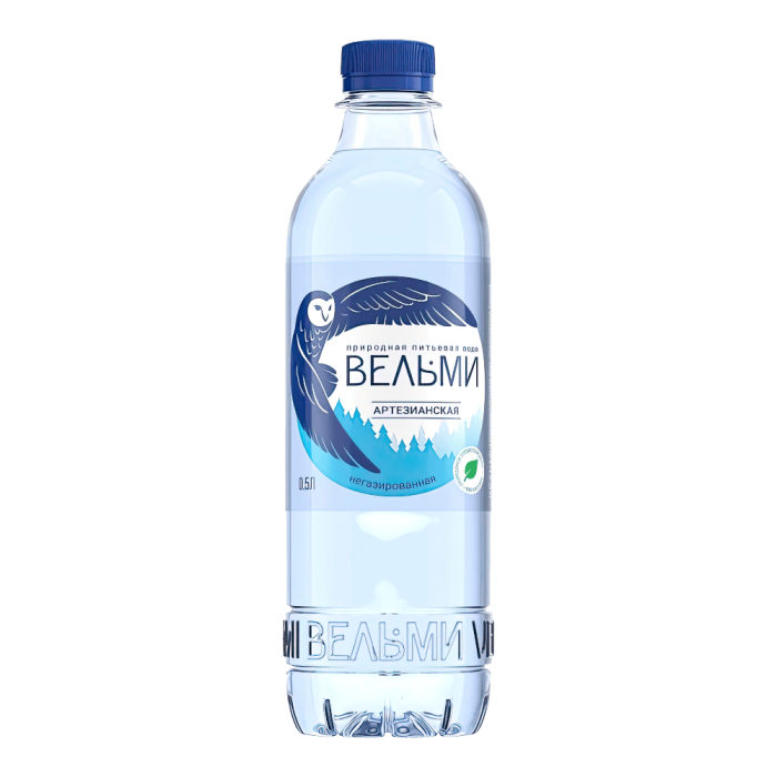 Вода "ВЕЛЬМИ" негаз. 0,5*12шт ПЭТ( 95 уп/паллет)