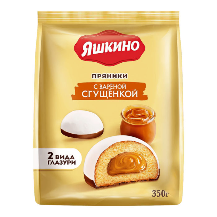 Пряники со сгущенкой Яшкино 350гр*8шт(ЯП907) штуки
