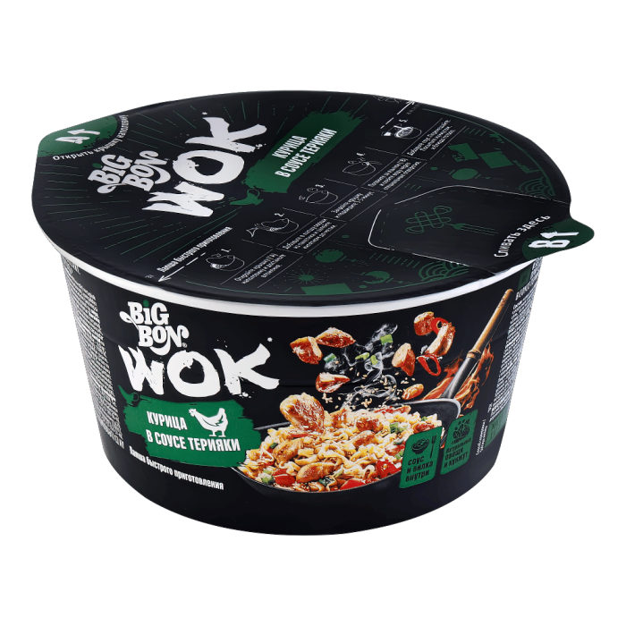 Биг БОН WOK лапша Курица терияки 85гр*24шт штуки