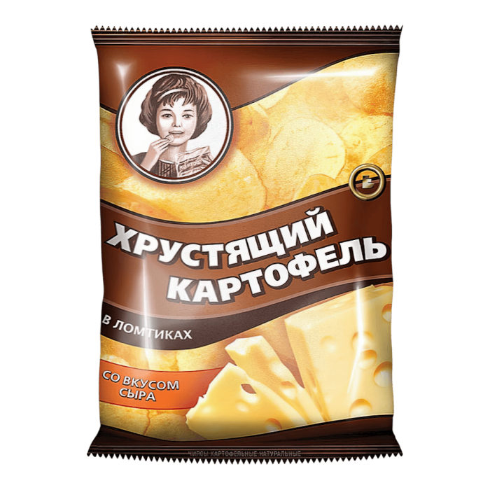 Чипсы Хрустящий картофель с сыром 40г*30шт (ВЧ804) штуки