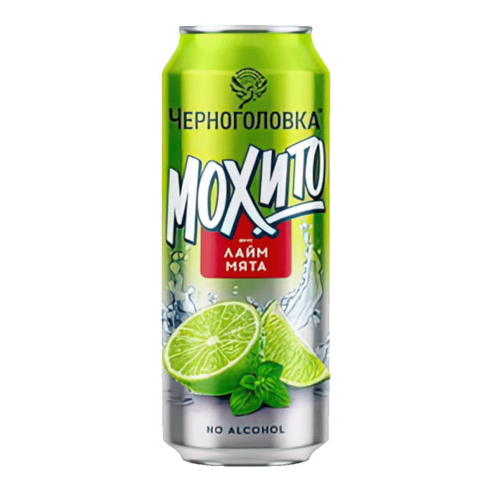 Черноголовка лимонад Мохито лайм и мята 0,45л*12шт