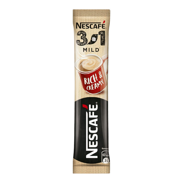 Кофе Нескафе 3в1 "Мягкий" 14,5гр*20шт*10бл штуки