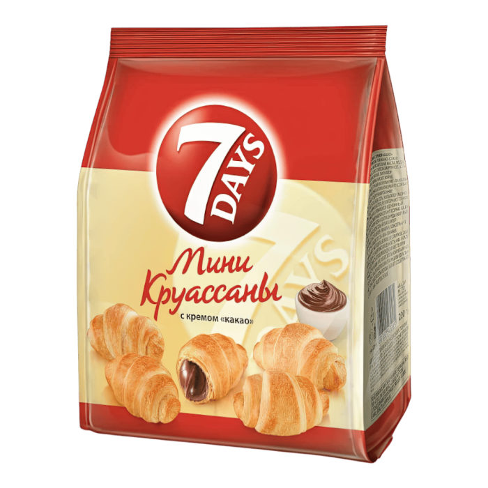 Круассаны Мини 7Dауs КАКАО 123гр*18шт штуки
