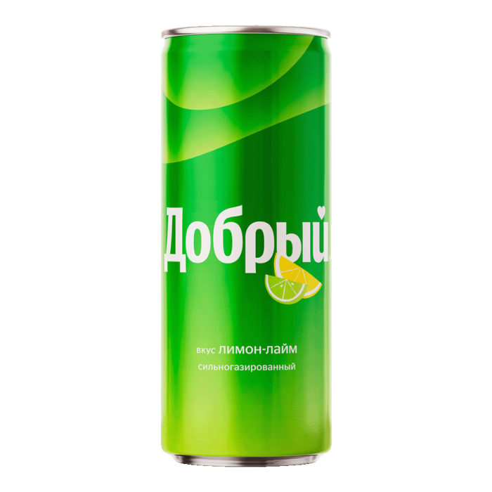 Добрый Лимон Лайм жб 0,33л*12шт (180уп/пал) штуки