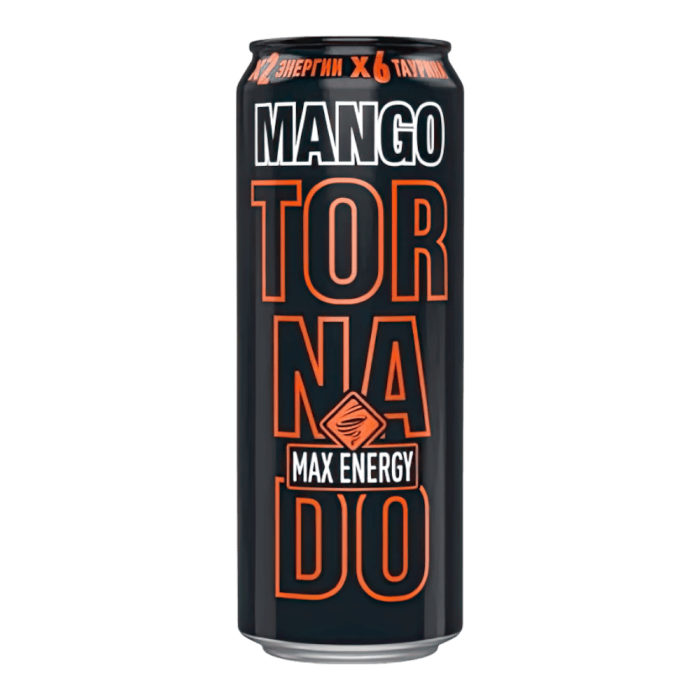 Энергетический напиток "Торнадо MAX Mango" NRJ ж/б 0,45л*12шт штуки
