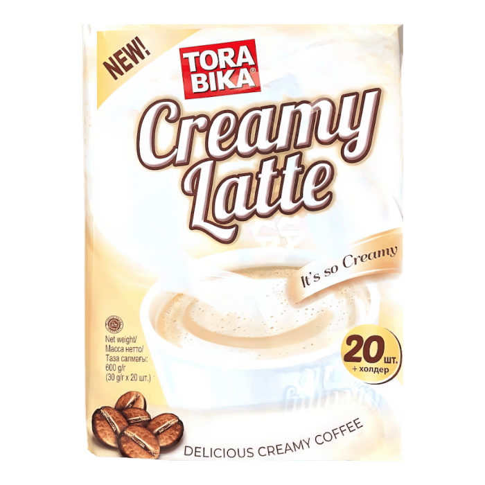 Кофе "Тора Бика"CREAMY LATTE"30гр* 1уп**20шт* 12бл штуки (60)