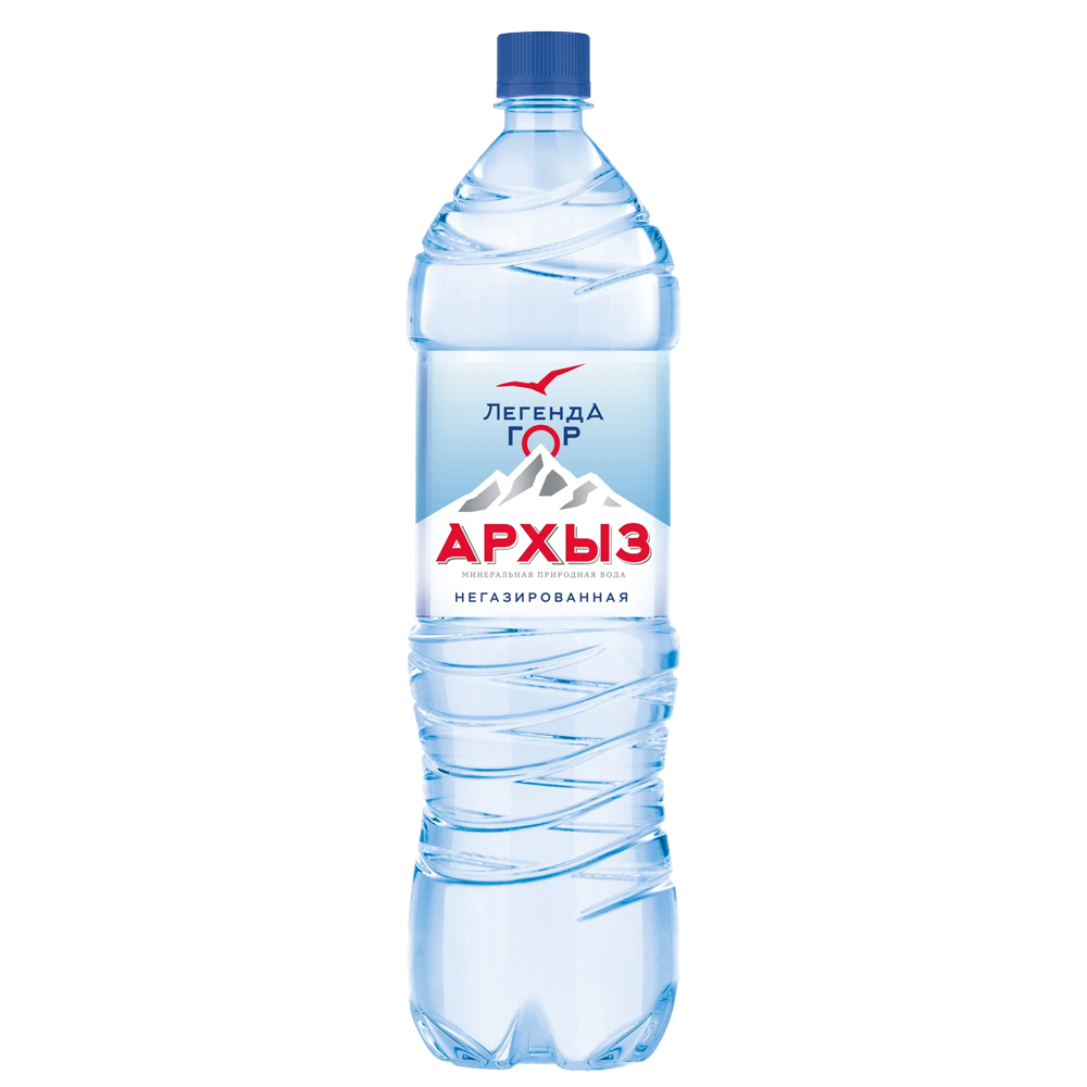Архыз. Вода минеральная б/газ 1,5л*6шт (84 уп/пал)