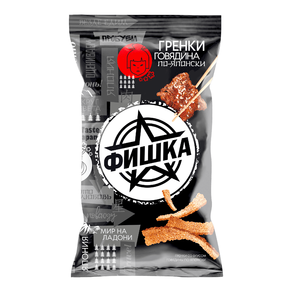 Гренки ФИШКА Говядина по-японски 110/120гр*20шт