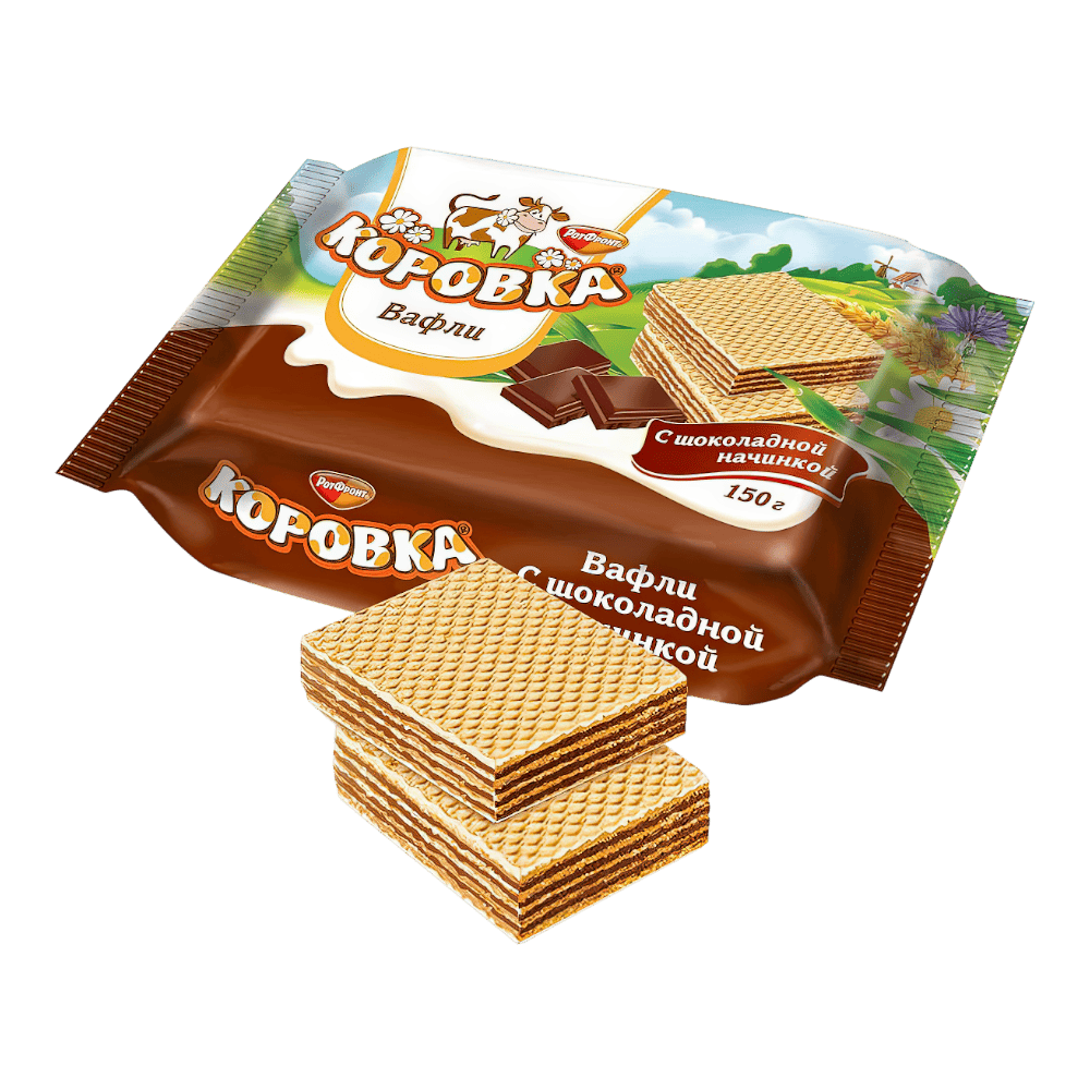 Вафли "Коровка" шоколад 150гр*22шт