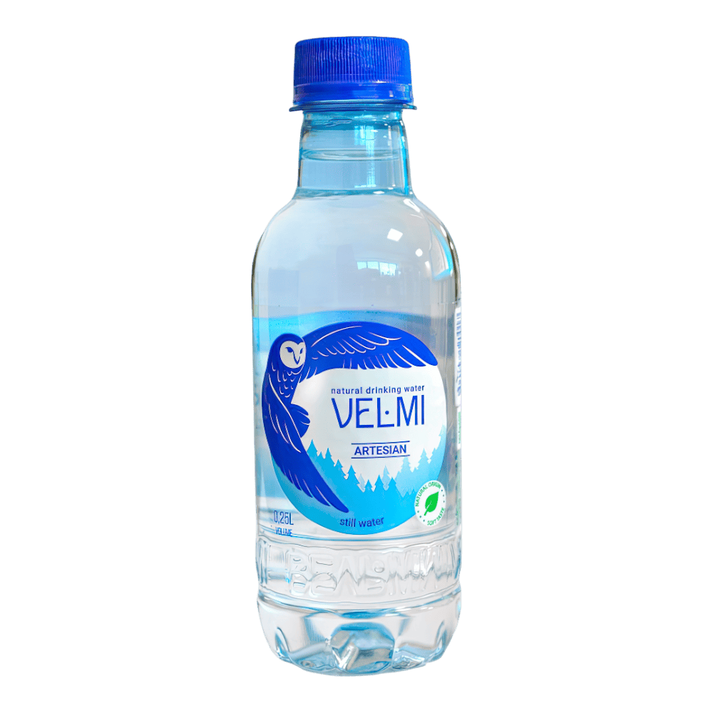Вода "ВЕЛЬМИ" негаз. 0,25*15шт ПЭТ (114уп/пал)