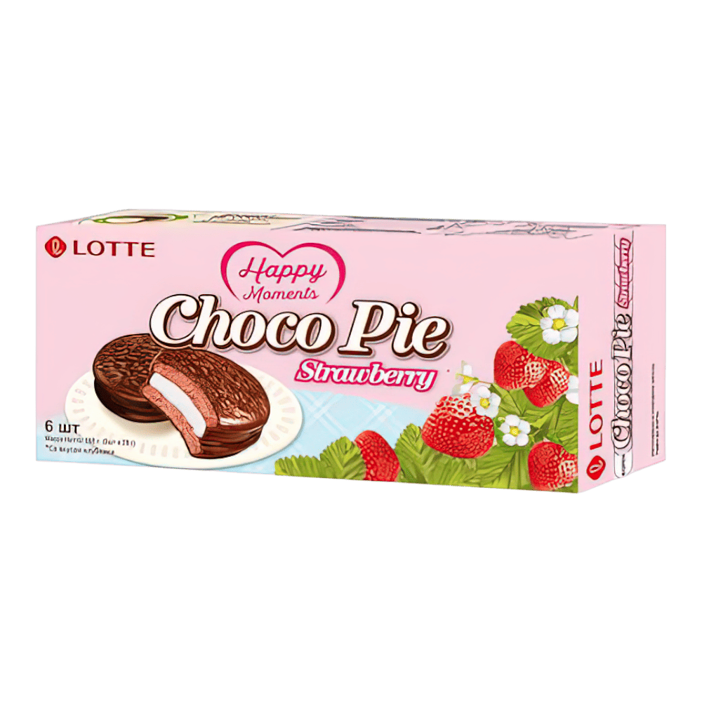ЧокоПай Клубника 28гр*6шт*16бл. LOTTE 