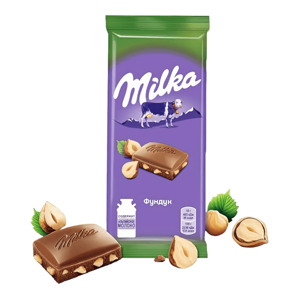 Милка  80гр*20шт Дробленый Фундук