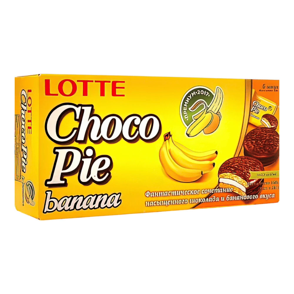 ЧокоПай Банан 28гр*6шт*16бл. LOTTE