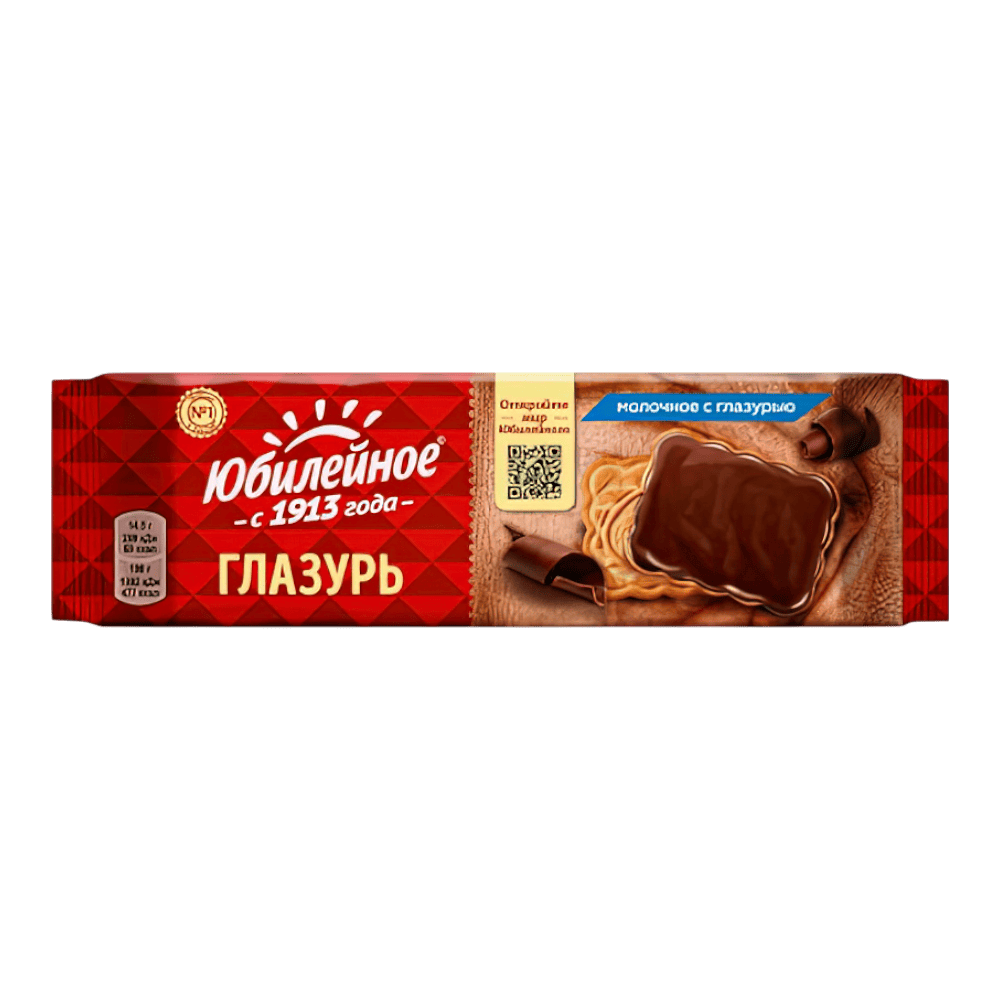 Печенье Юбилейное Молочное в шок.глазури 116гр*60шт штуки (64кор код 912)