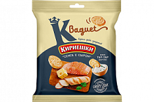 Сухарики "Кириешки" Baguet 40гр+25гр*28шт Семга сыр+соус тартар (РВС240)