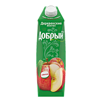 Сок "Добрый" Деревенские яблоки  1л*12шт (60)