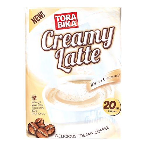 Кофе "Тора Бика"CREAMY LATTE"30гр* 1уп**20шт* 12бл