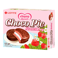 ЧокоПай Клубника 28гр*12шт*8бл. LOTTE штуки