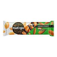 Батончик Nut and GO миндальный с Арахис.пастой 36гр*18шт(КВК451)8бл