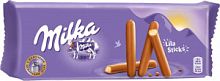 Печенье Милка в мол. шок. "Lila Choco Stiks" 112гр*20шт