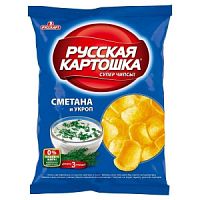 Чипсы "Русскарт" Сметана-Укроп 140гр*9шт