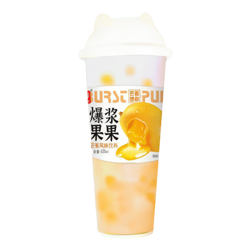 Напиток  Bubble tea, с кусочками желе со вкусом лимона LEQIBIN 620мл