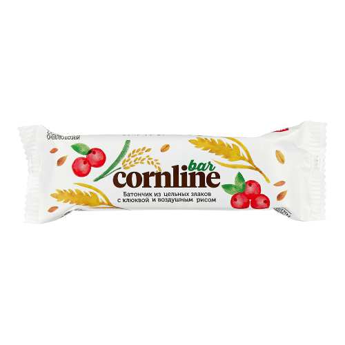 Батончик Cornline из цельных злаков с клюквой и воздушным рисом 30г*18шт*8шб штуки(ВК246