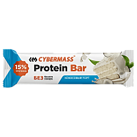 Батончик протеиновый глазированный "Protein Bar" CYBERMASS Кокосовый торт 40гр*15шт*8бл штуки