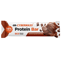 Батончик протеиновый глазированный "Protein Bar" CYBERMASS Шоколадный Брауни 40гр*15шт*8бл штуки