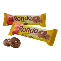 Печенье Rondo Krember какао с ванильным кремом 70г*35шт(В650)Желтый